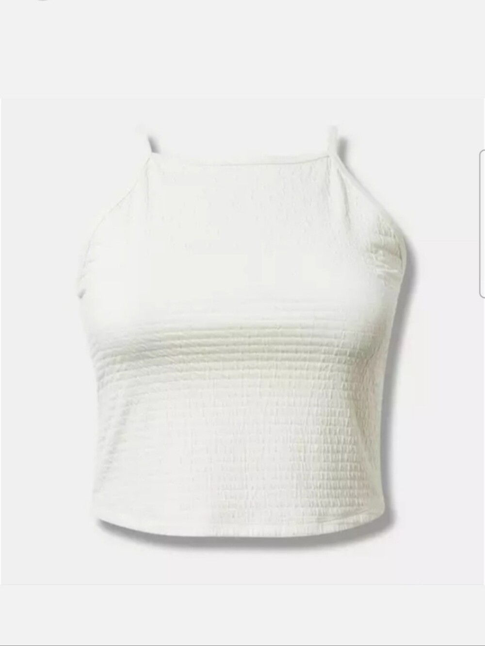 NWOT Torrid White High Neck Goddess Tank Top